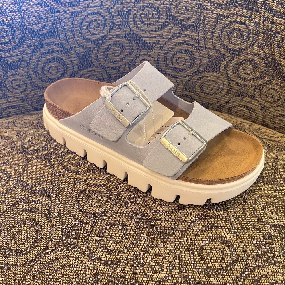Birkenstock - Arizona Chunky Suede Leather Blue - Multiple Sizes (NEW W/ BOX)